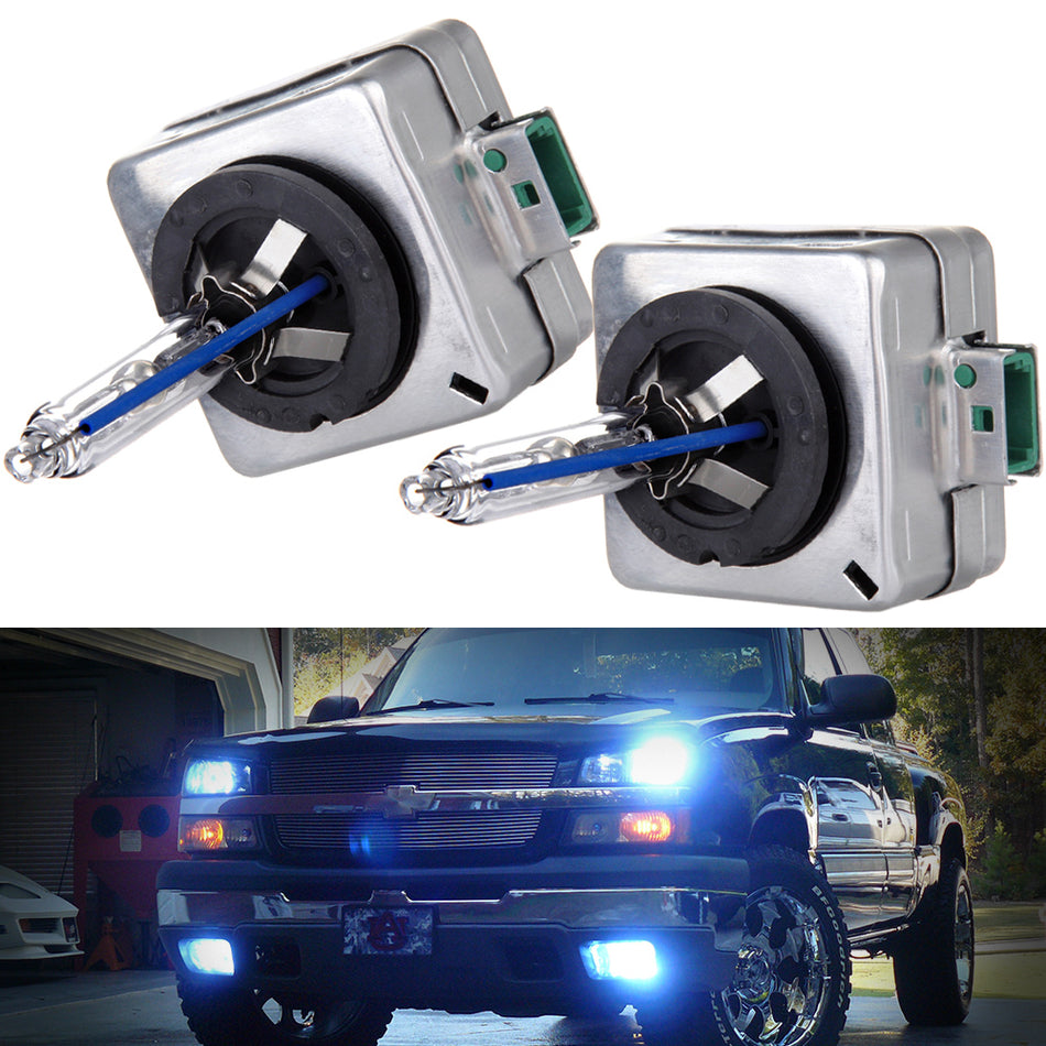 D3S D3R D3C White 8000K Xenon Headlight Light Bulb High Low Beam 2pcs