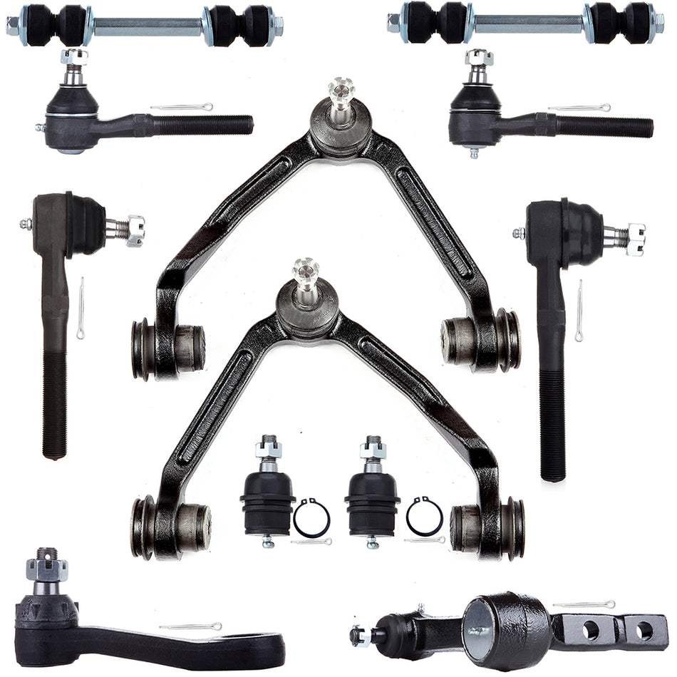 12PCS Front Upper Control Arms Sway Bars Suspension KIt For Ford Expedition 4WD