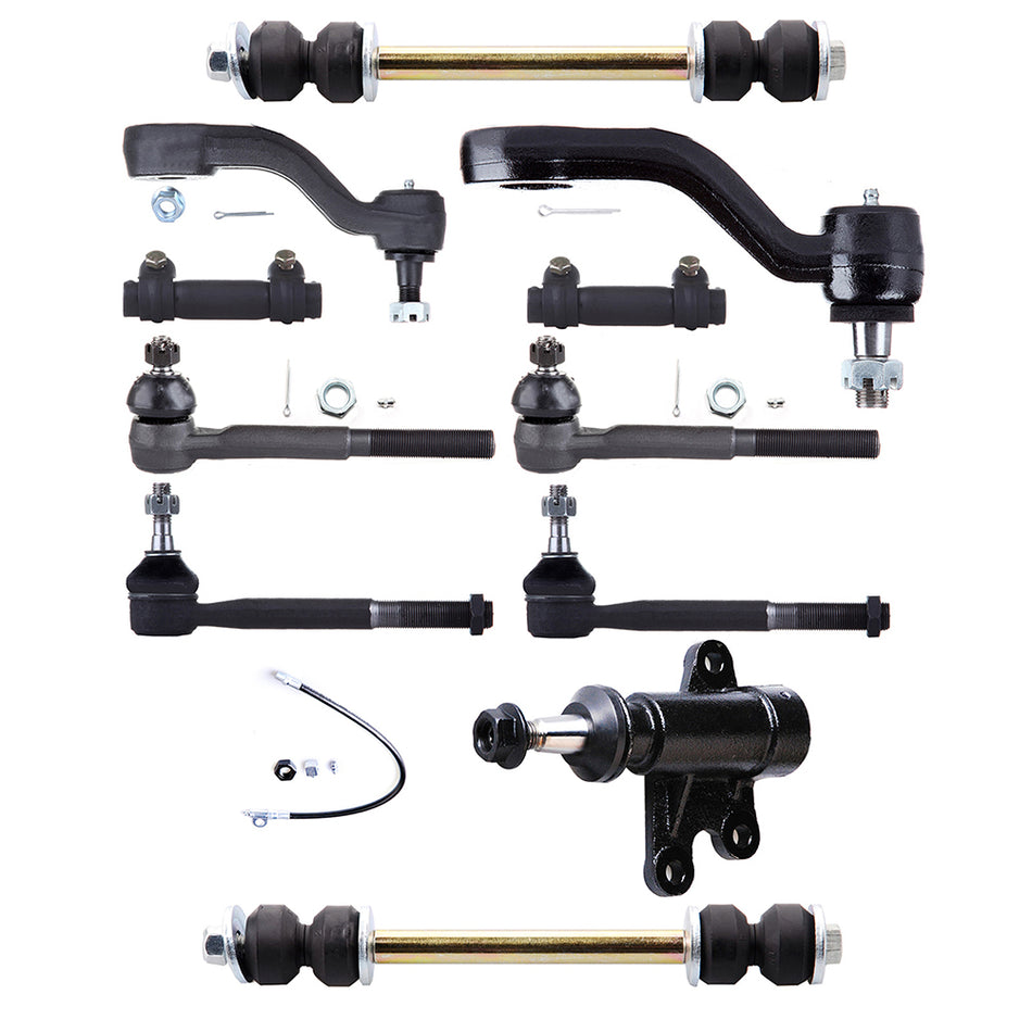 Front Idler Arm Tie Rod Sway Bar For 99-00 Cadillac Escalade 93-94 Chevrolet Blazer 11 Pcs