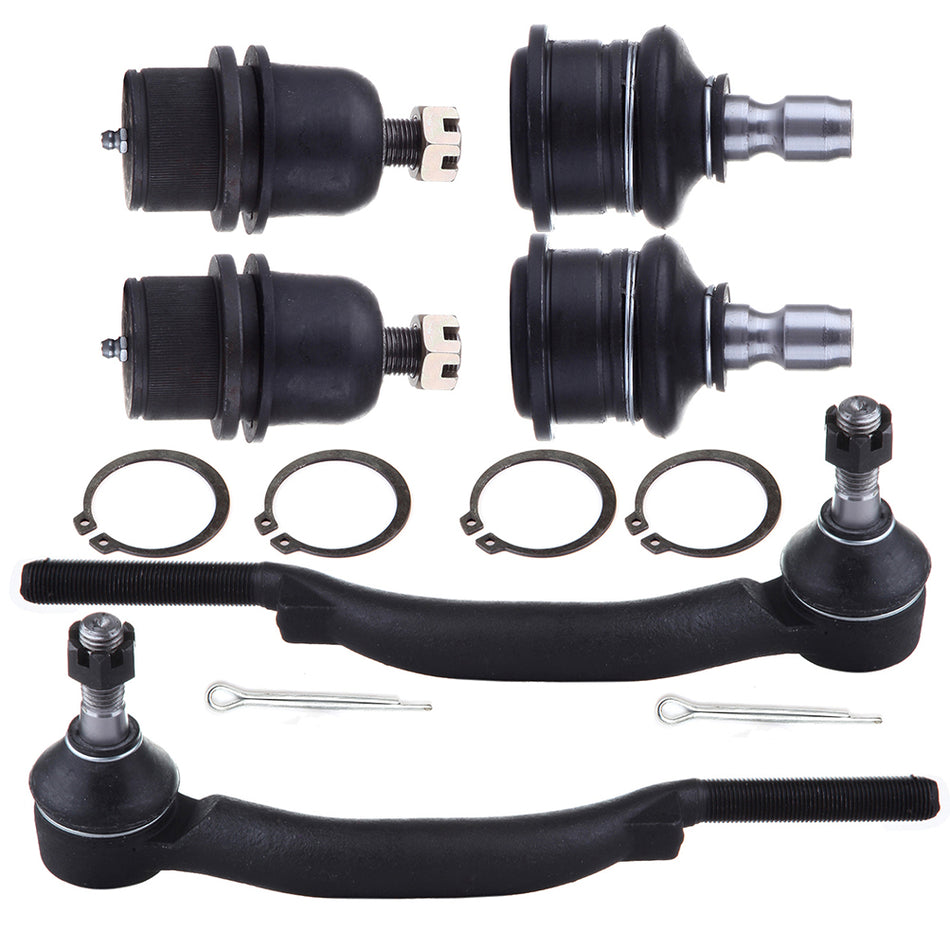 Front Ball Joint Tie Rod End For 04-07 Buick Rainier 03-09 Chevrolet Trailblazer 6 Pcs