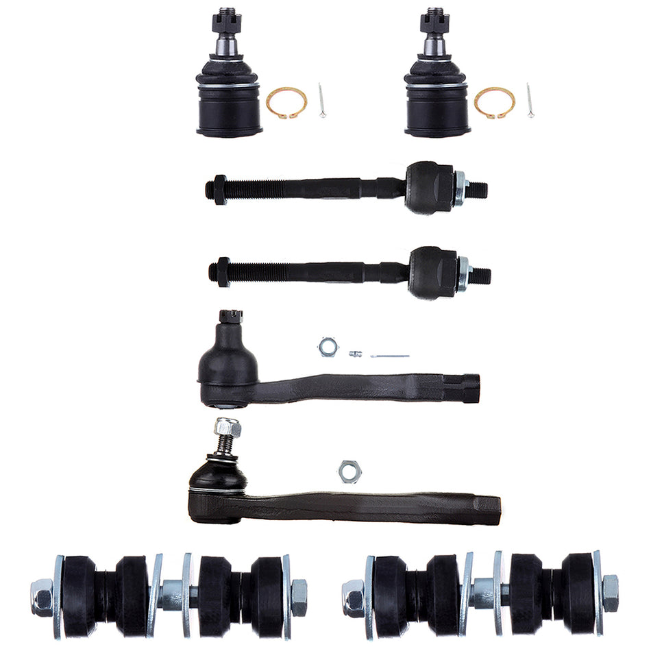 Front Lower Ball Joints Sway Bar Tie Rod End For 94-97 Acura Integra 92-95 Honda Civic