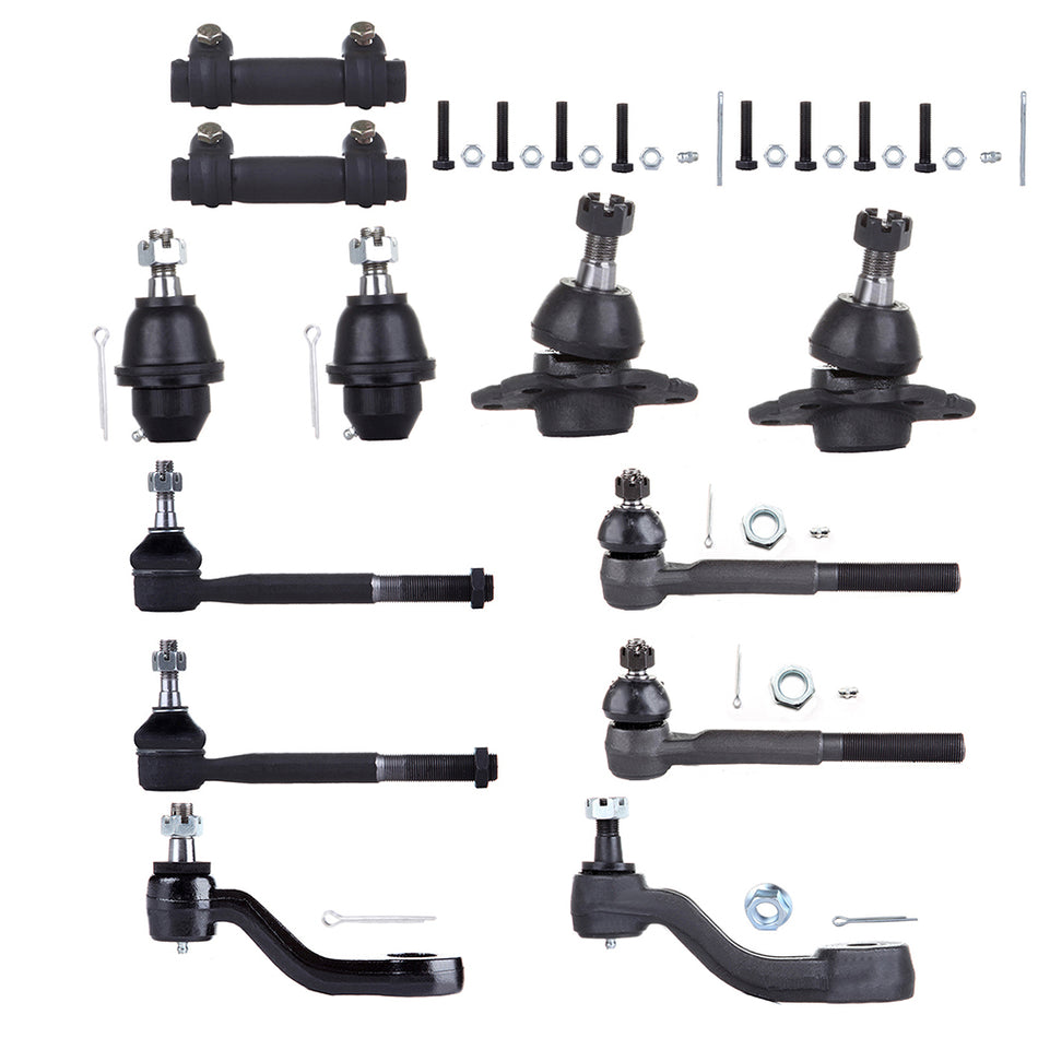Front Tie Rod Ends Ball Joints For 95-00 Chevrolet K2500 95-99 Chevrolet K2500 Suburban