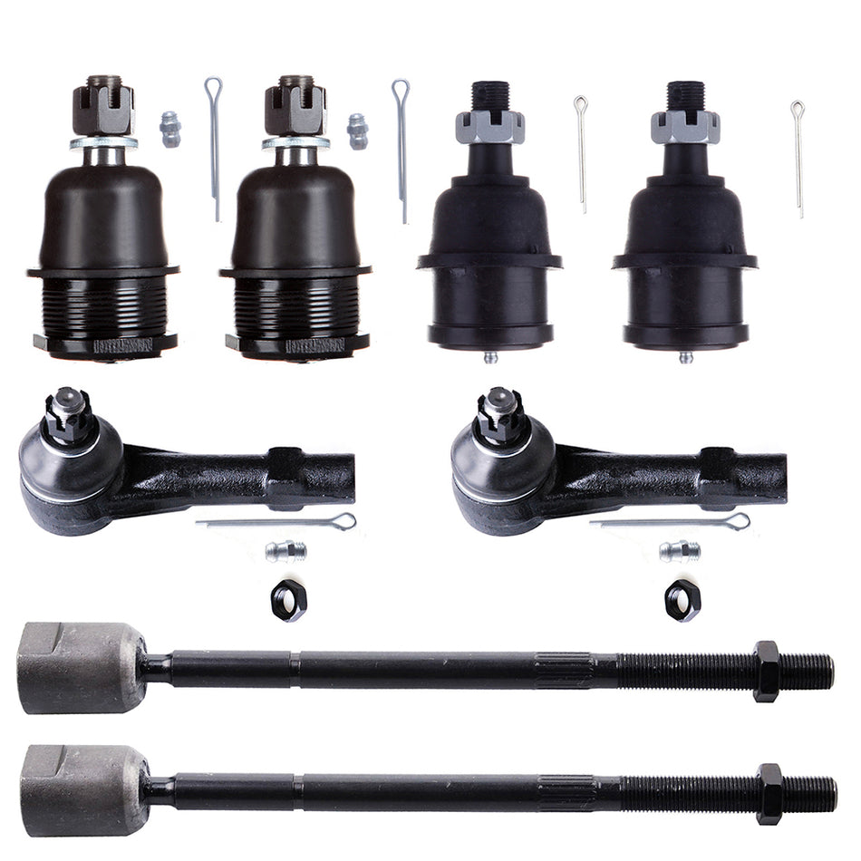 1991-1996 Dodge Dakota Ball Joints Tie Rod Suspension Kit 8Pcs