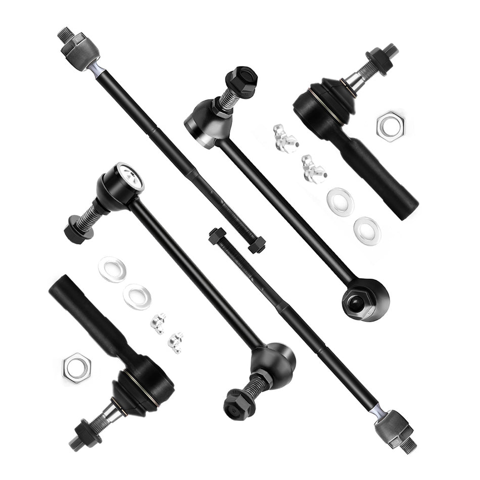 Front Suspension Tie Rod Ends Sway Bar Link Kit For 08-10 Dodge Challenger 06-10 Dodge Charger