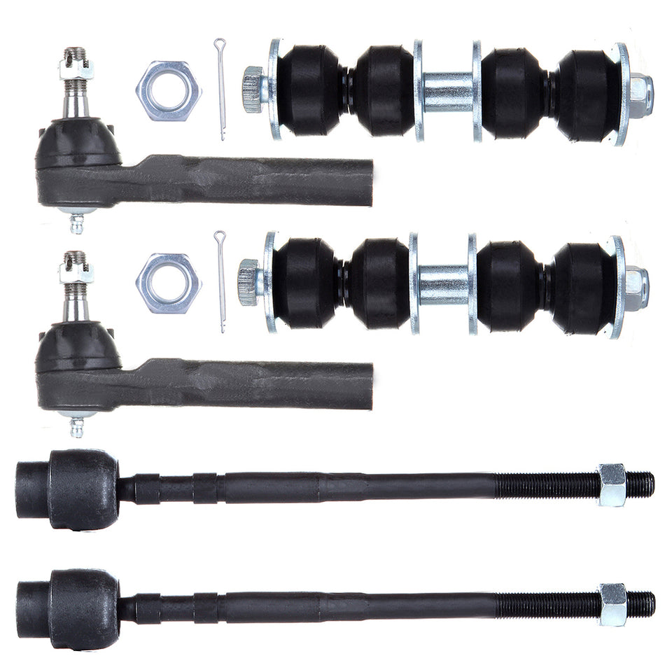 Front Tie Rod Ends Sway Bar Links 95-05 Chevrolet Cavalier 95-05 Pontiac Sunfire