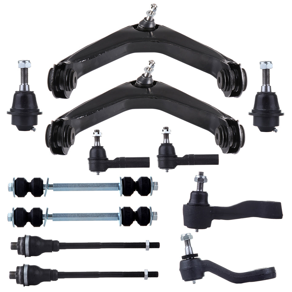 12pcs Suspension Kit Control Arm w/ Ball Joints For 2001-2009 2010 Chevrolet GMC