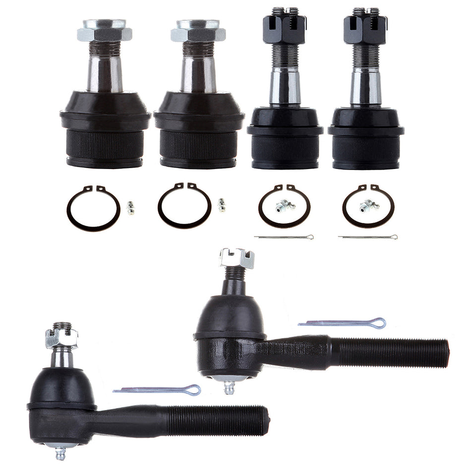 Front Tie Rod End Ball Joint For 80-96 Ford Bronco Ford F-150 6 Pcs