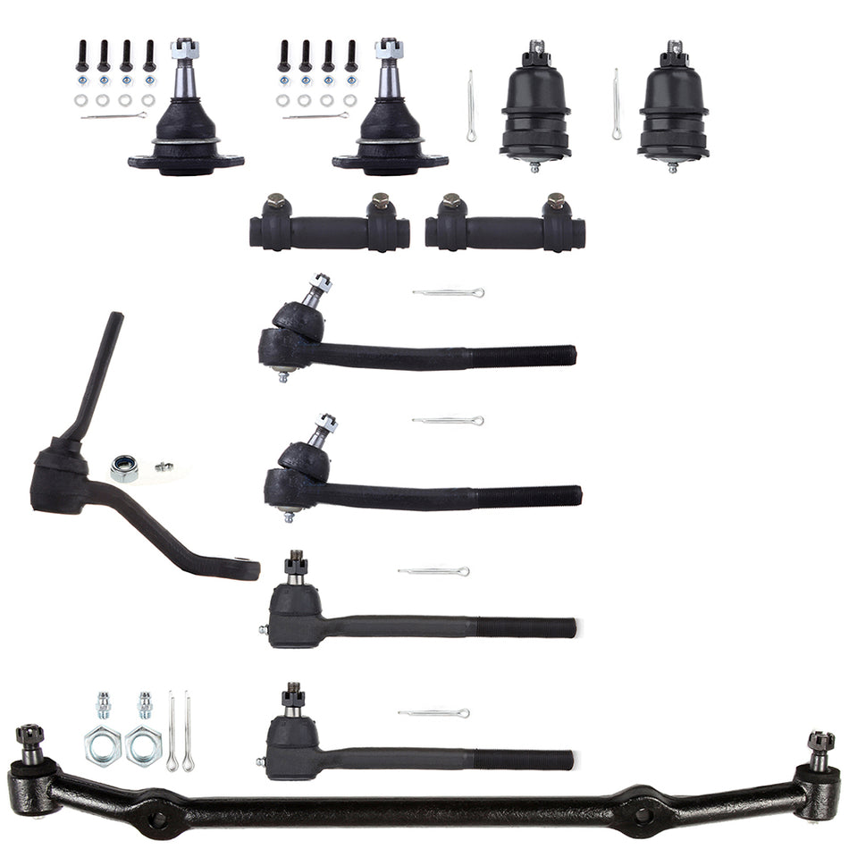 Suspension Kit For Chevrolet Impala Caprice Ball Joint Center Link Tie Ro 12Pcs