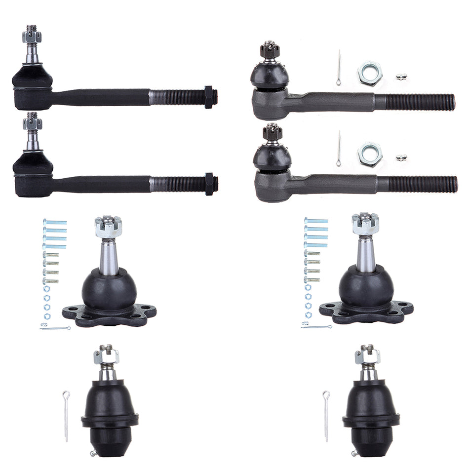 Front Tie Rod Ends Ball Joints For 99-00 Cadillac Escalade 95-00 GMC Yukon