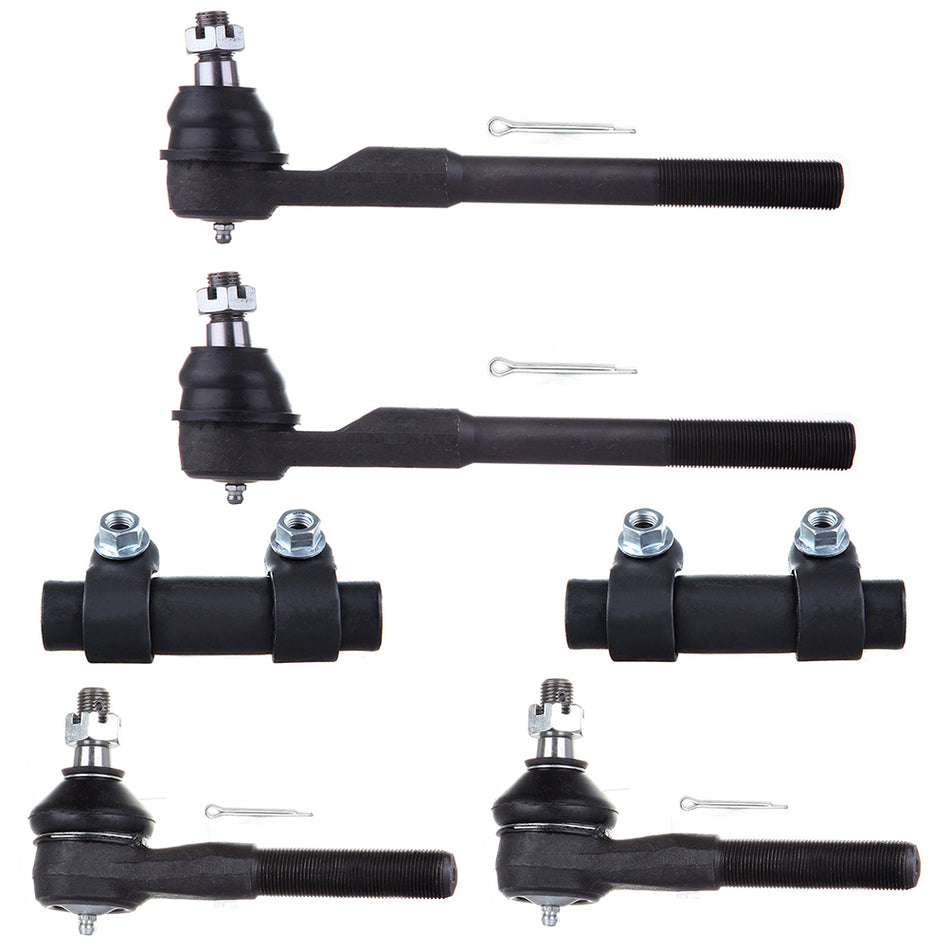 Front Steering Inner Outer Tie Rod End For 00-01 Dodge Ram 1500 00-02 Dodge Ram 2500