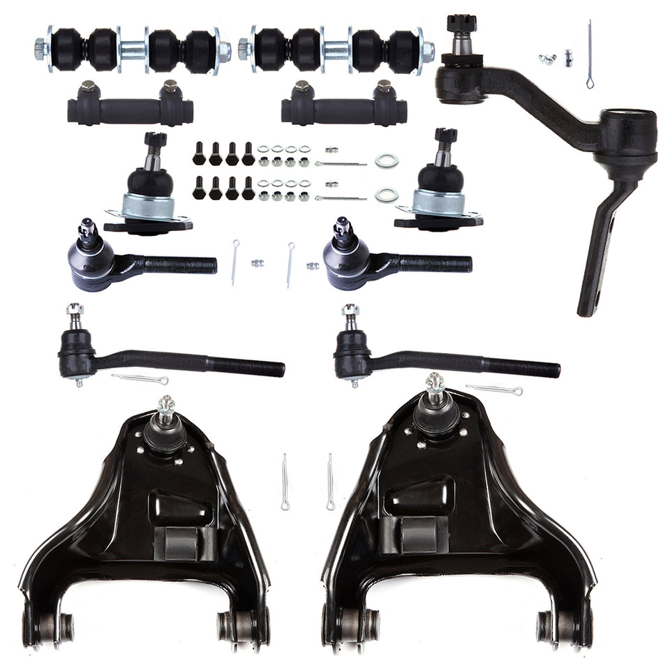 13pc Front Suspension & Steering Control Arms Kit for Chevrolet Blazer AWD 4WD