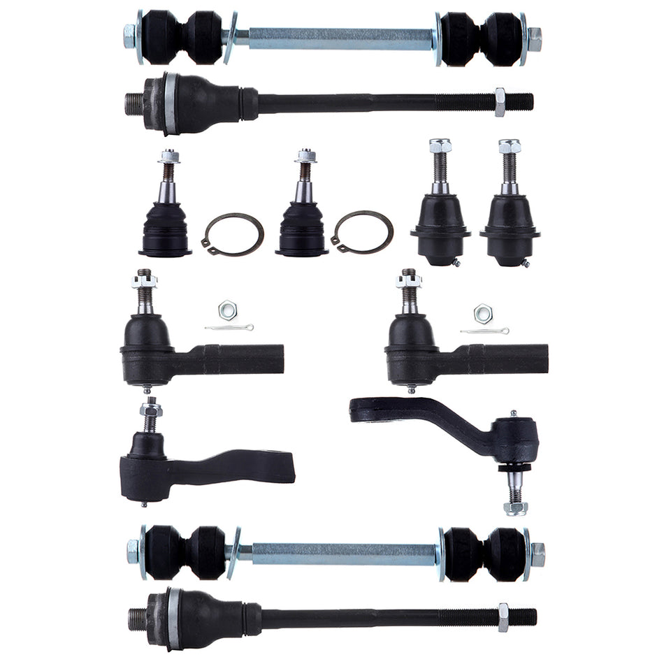 12 Front Steering Kit Fits 2001-2010 GMC Sierra 1500 2500 3500 HD 2WD 4WD