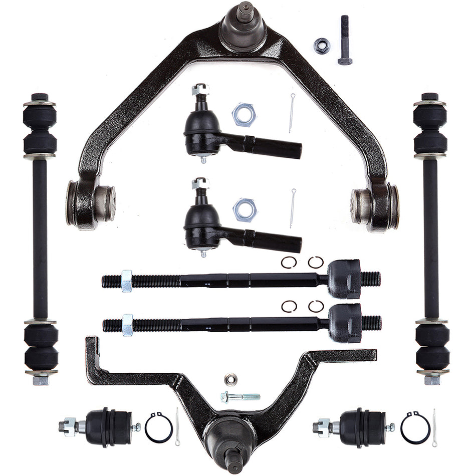 Front Control Arm Ball Joint Tie Rod End Kit For 98-11 Ford Ranger 95-01 Explorer 10Pcs