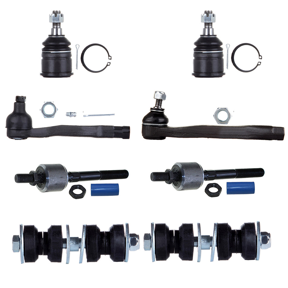 Front Ball Joints Tie Rods Sway Bars For 88-91 Honda Civic Honda CRX