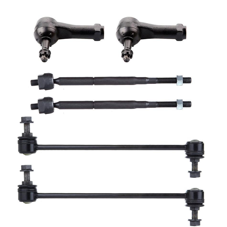 Front Inner Outer Tie Rod Links Sway Bars 07-09 Pontiac G5 05-07 Saturn Ion