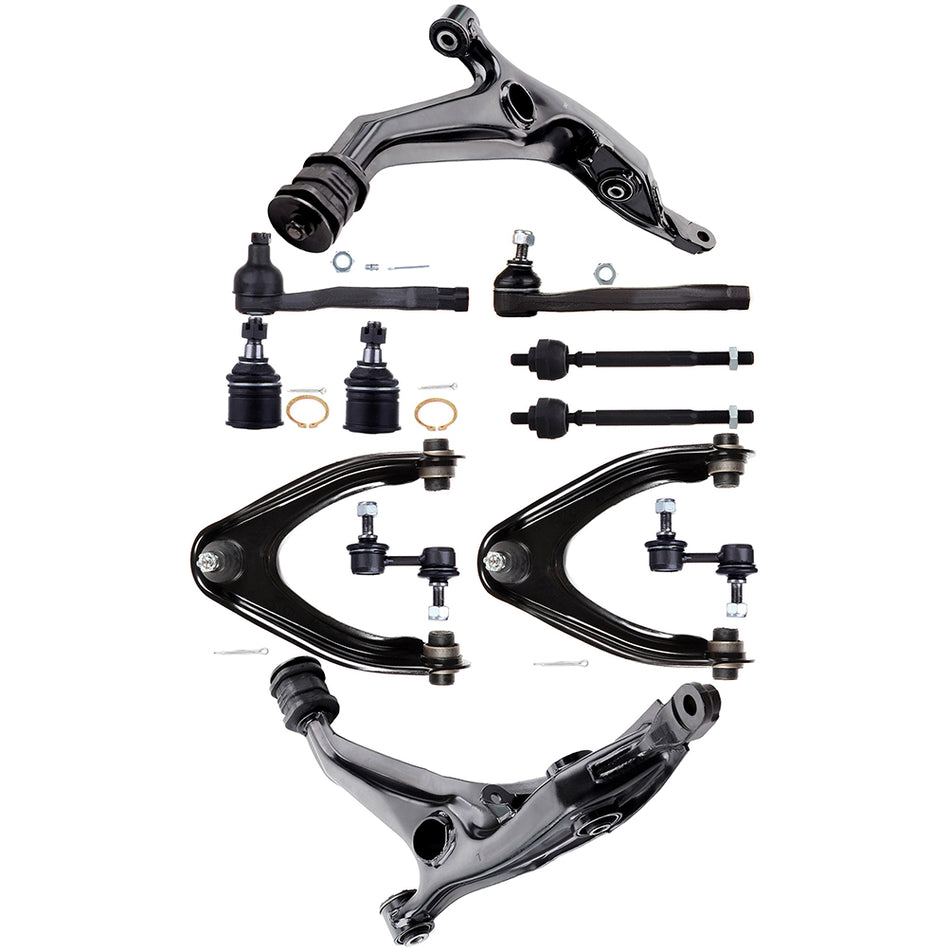 Complete 12Pcs Front Upper Control Arms Suspension Kit For Honda CR-V 1997-2001
