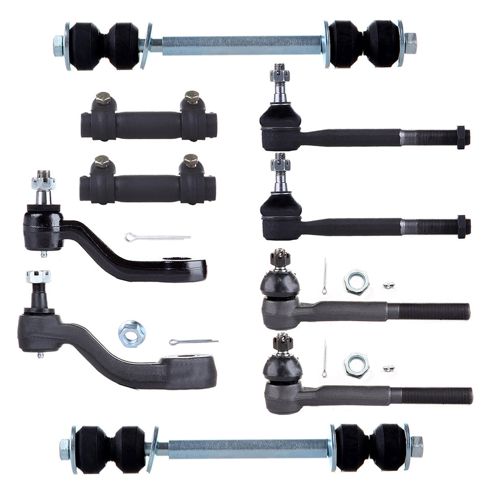 Front Tie Rod Ends Sway Bars For 99-00 Cadillac Escalade 93-94 Chevrolet Blazer