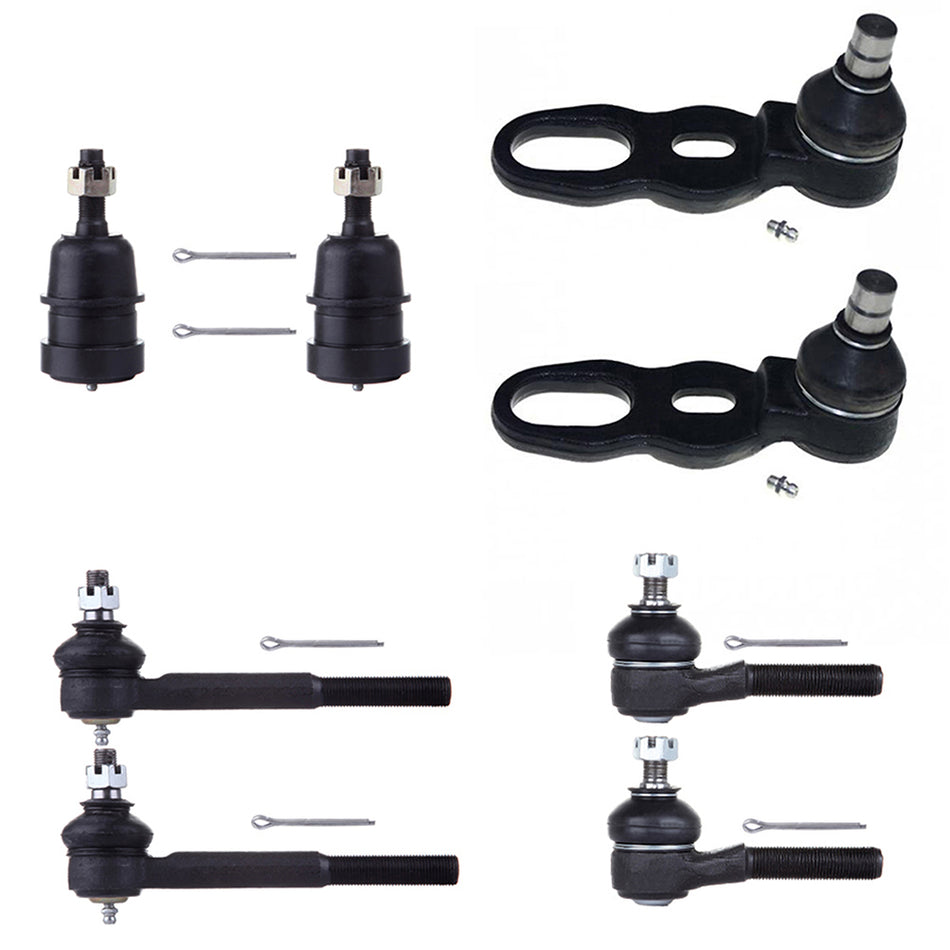 Front Ball Joints Tie Rod Ends Set For 91-94 Lincoln Town Car 92-94 Ford Crown Victoria 8Pcs