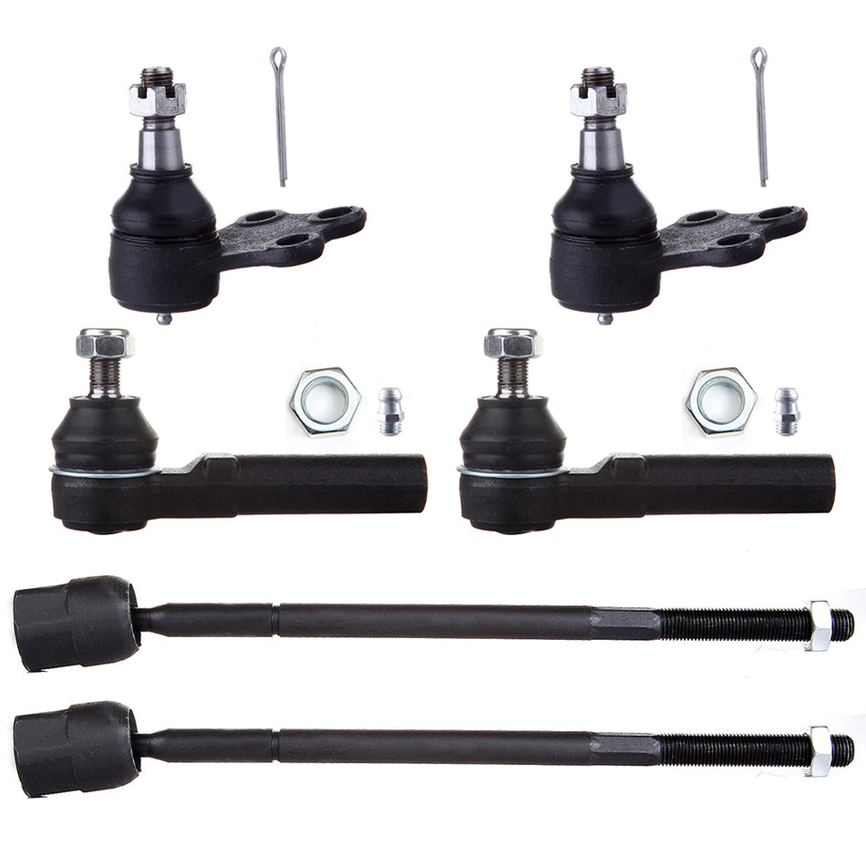 Front Inner Tie Rods Ball Joints For 93-02 Mercury Villager Nissan Quest