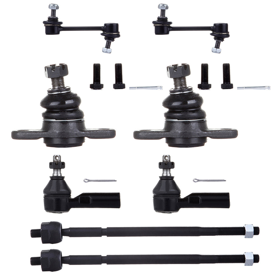 8pcs Front Tie Rod Ends Ball Joints For Toyota Camry Lexus ES250 1987-1991
