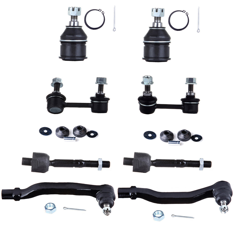 Front Ball Joint Tie Rod Sway Bar For 01-03 Acura CL 99-03 Acura TL 10 Pcs