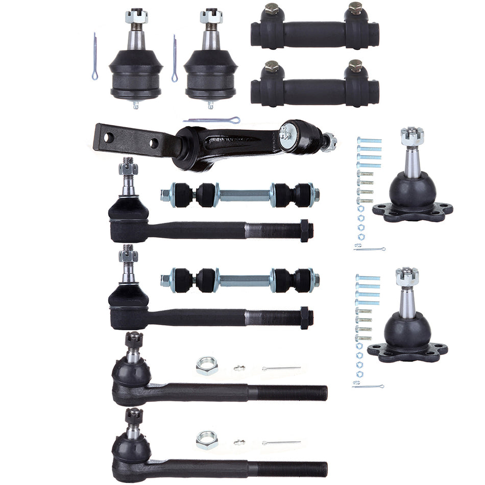 Tie Rods Ball Joints Idler Arm For 88-92 Chevrolet C1500 Chevrolet C2500
