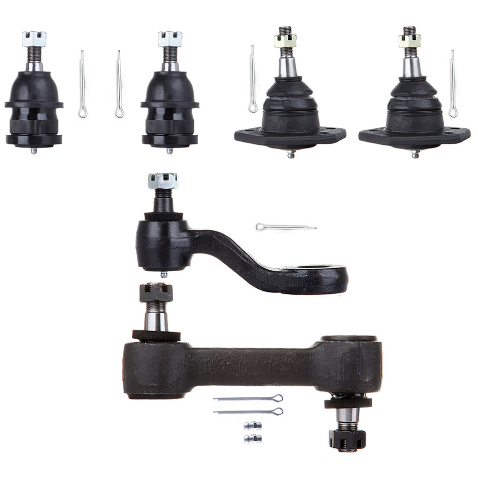 6Pieces Front Ball Joints Idler Arm Pitman Arm Part Fits Chevrolet Blazer RWD