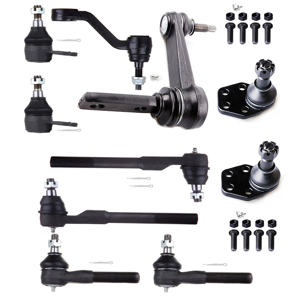 Front Tie Rod Ends Ball Joints Pitman Idler Arm For 00-02 Dodge Ram 2500 00-02 Dodge Ram 3500