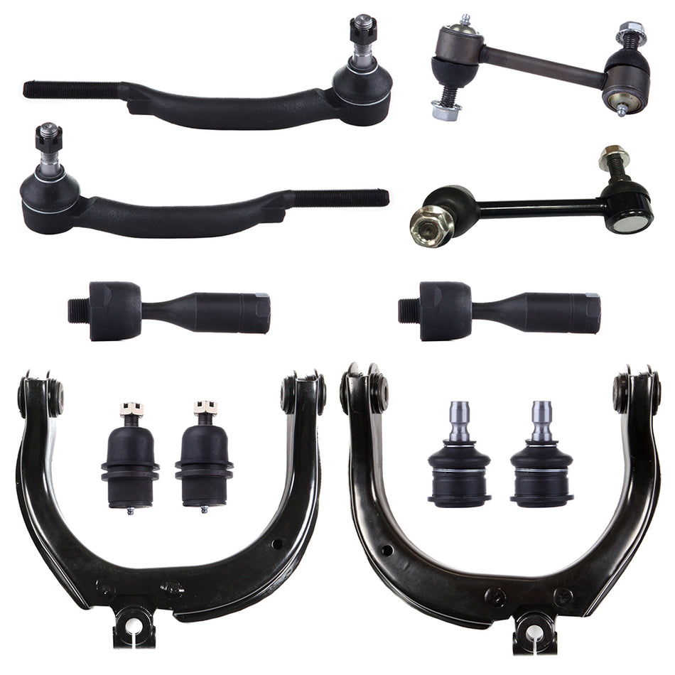 Front Control Arm Ball Joint Tie Rod Sway Bar For 04-07 Buick Rainier 04-07 GMC Envoy