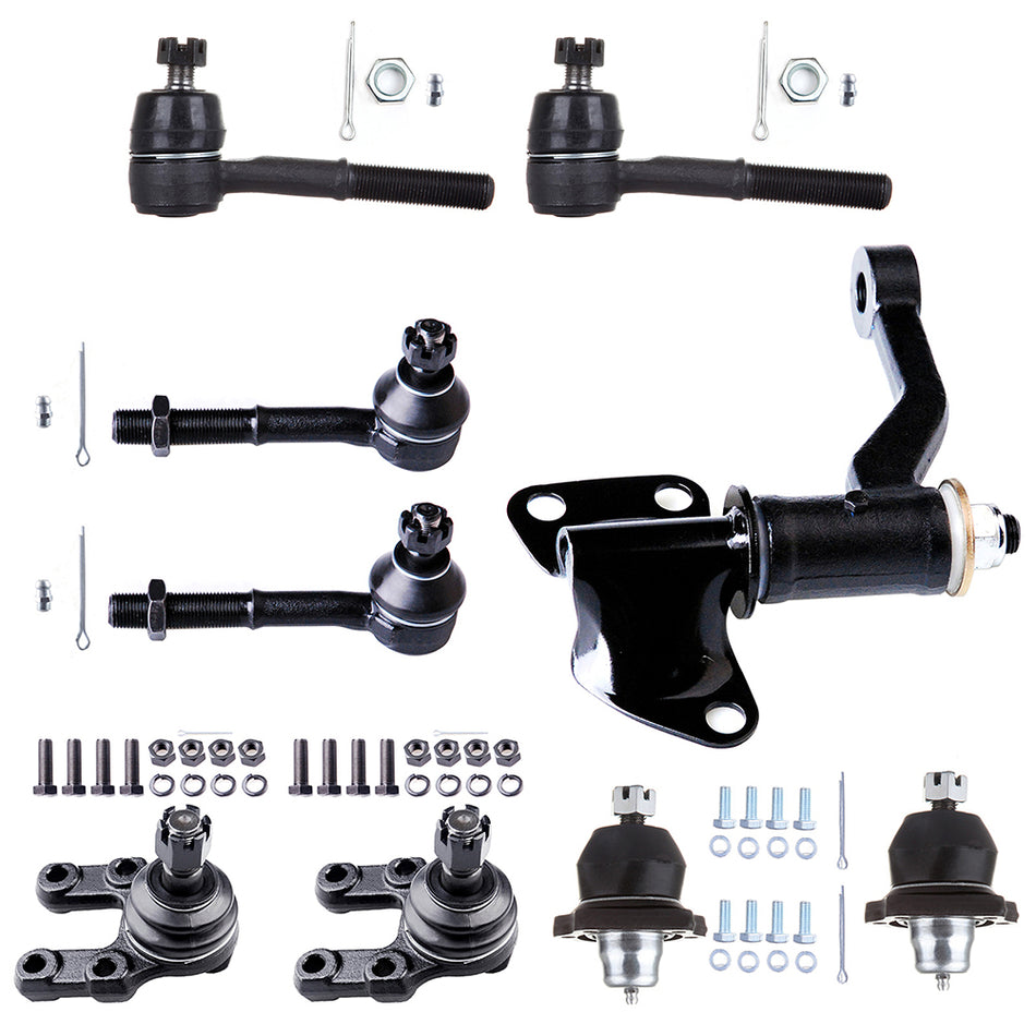 Front Ball Joints Tie Rod Idler Arm For 95-97 Nissan Pickup 87-92 Nissan Pathfinder