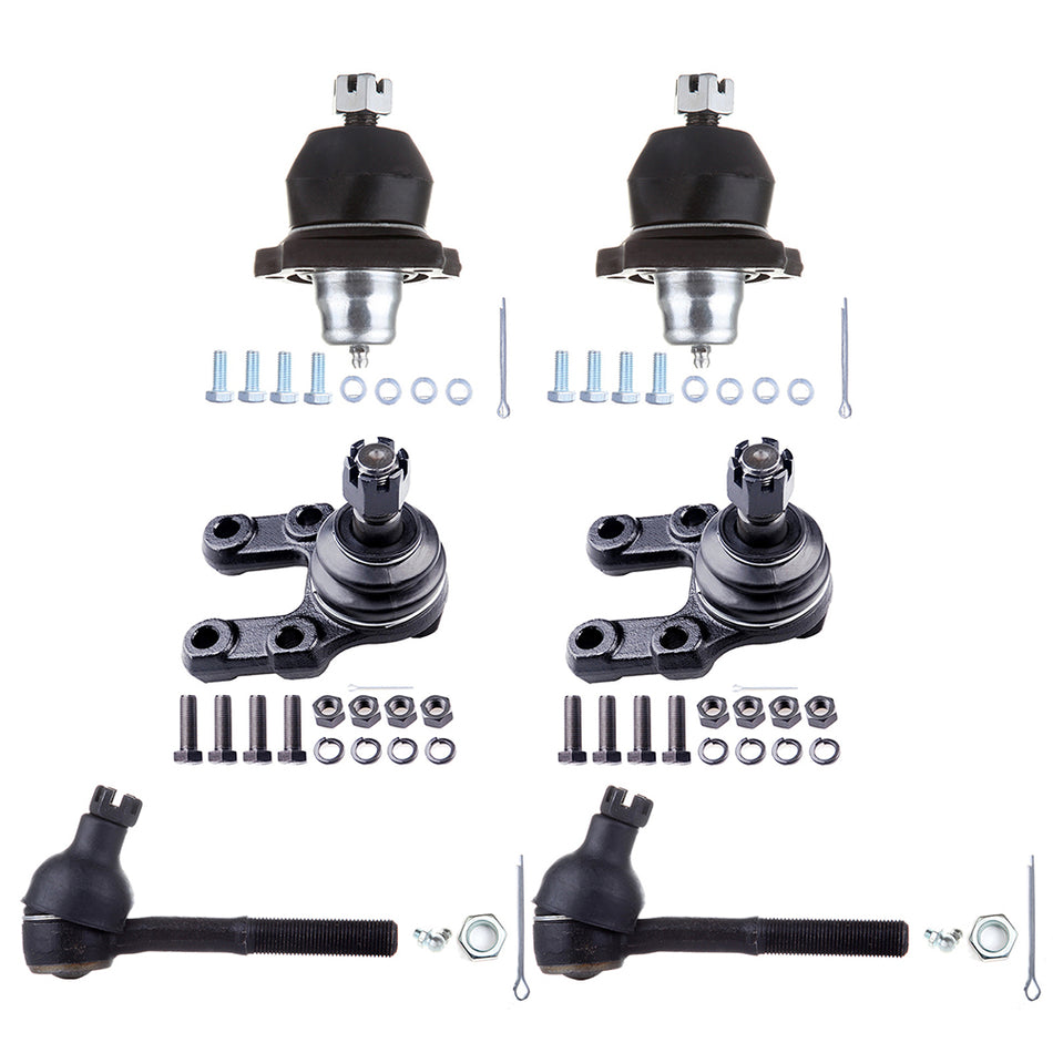 Ball Joints Tie Rods End Kit For 86-94 Nissan D21 93-95 Nissan Pathfinder