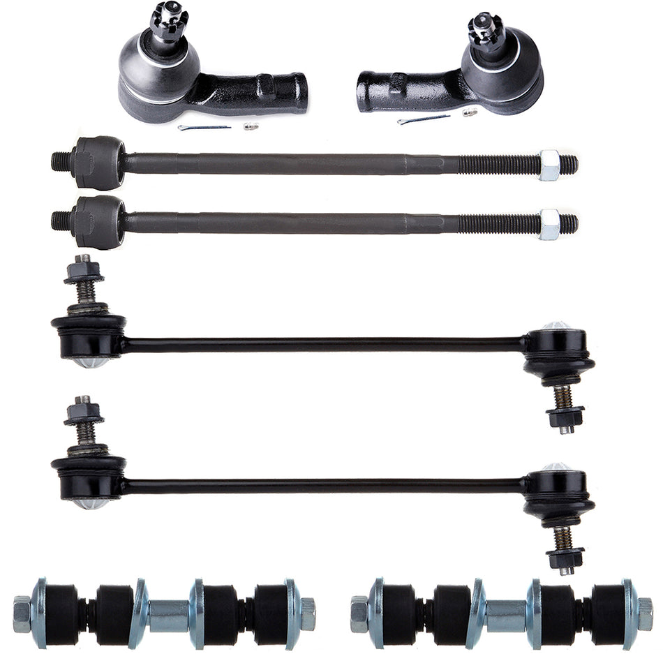 2000-2006 Ford Focus Front Rear Sway Bars Inner Outer Tie Rod Links Suspension Kit