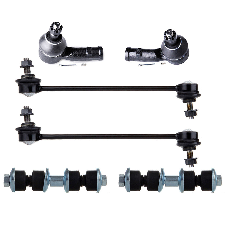 2000-2006 Ford Focus Front Stabilizer Bars Outer Tie Rods Suspension Kit