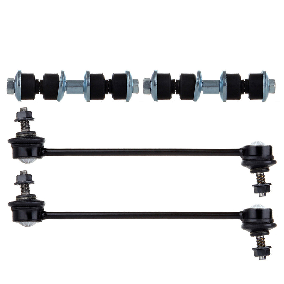 4PCS Front & Rear Stabilizer Bar Link Suspension Kit For 2000-2010 Ford Focus