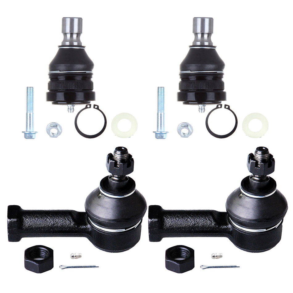 Front Lower Ball Joints Outer Tie Rod End For 01-05 Chrysler Sebring Dodge Stratus 4Pcs