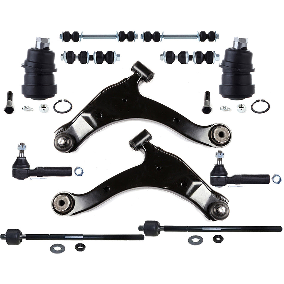 12pcs For 2000-2001 02 Dodge Neon Front Rear Sway Bars Control Arms Ball Joints