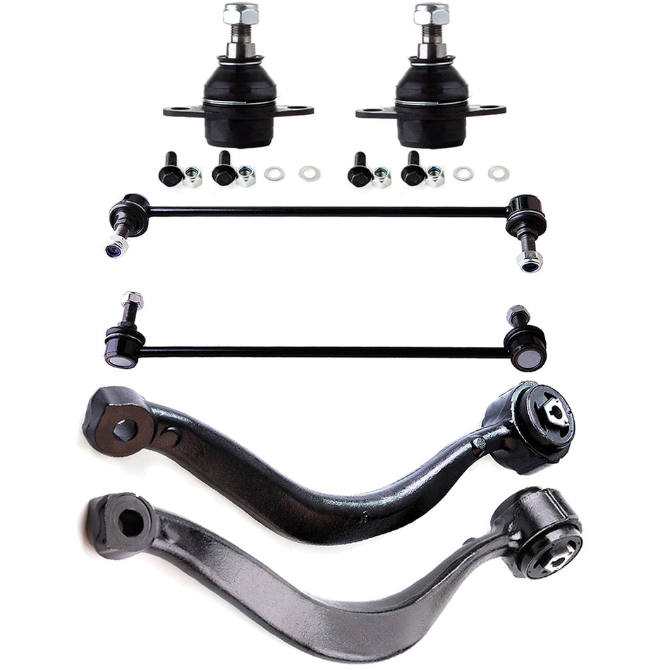 2000-2006 BMW X5 Front Lower Control Arm Ball Joints Sway Bar Links Kit