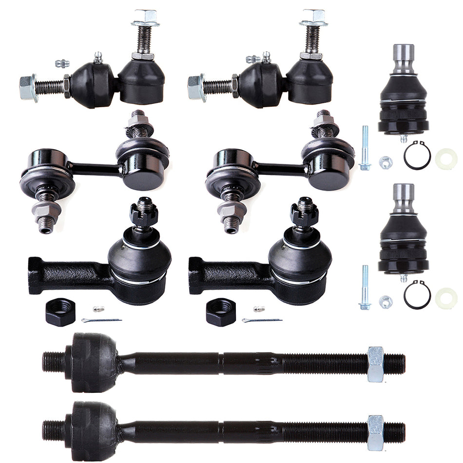 Front Tie Rod Ends Sway Bars Kit For 01-05 Chrysler Sebring Dodge Stratus 10Pcs