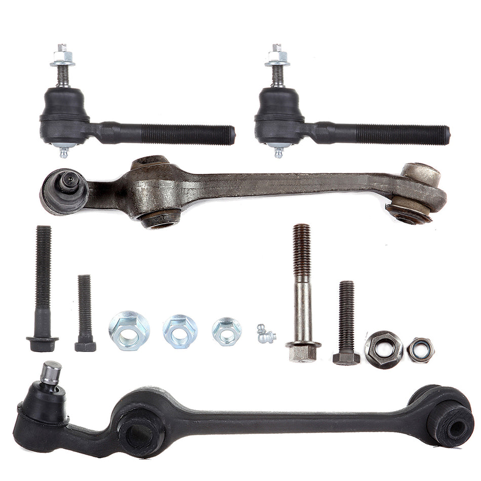 4PCS Front Lower Control Arms Outer Tie Rod For 1998-2004 Chrysler Concorde
