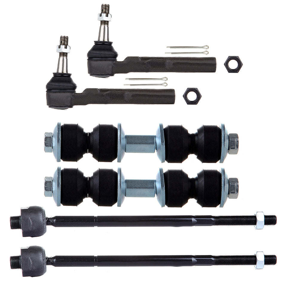 Front Tie Rods Sway Bars Kit For 02-07 Buick Rendezvous 05-06 Pontiac Montana 6Pcs