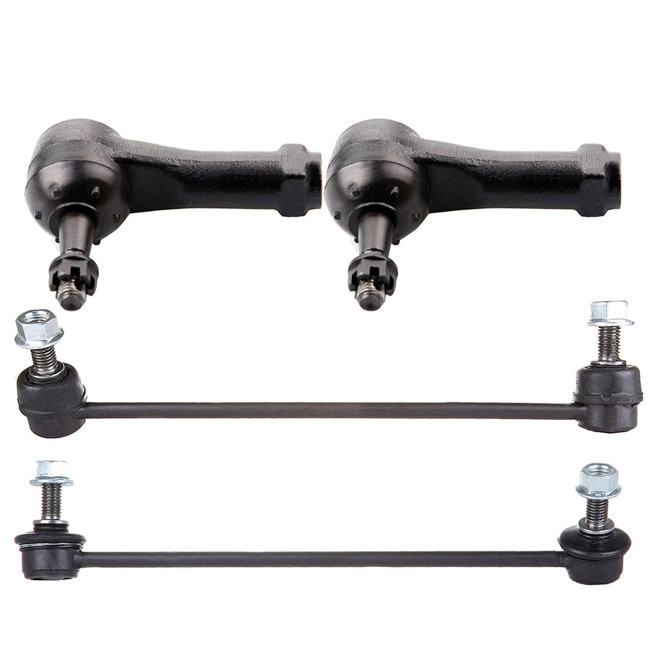 4Pcs Front Sway Bar Links Outer Tie Rods Part For 2005-2007 Chevy Equinox