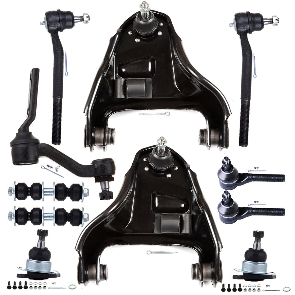 Front Control Arms Tie Rod Ends For 98-05 Chevrolet Blazer 98-03 Chevrolet S10