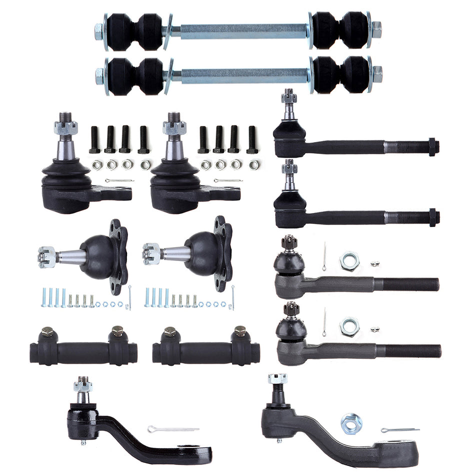 Lower Ball Joints Tie Rods Pitman Arm For 93-94 Chevrolet Blazer 93-95 Chevrolet K1500