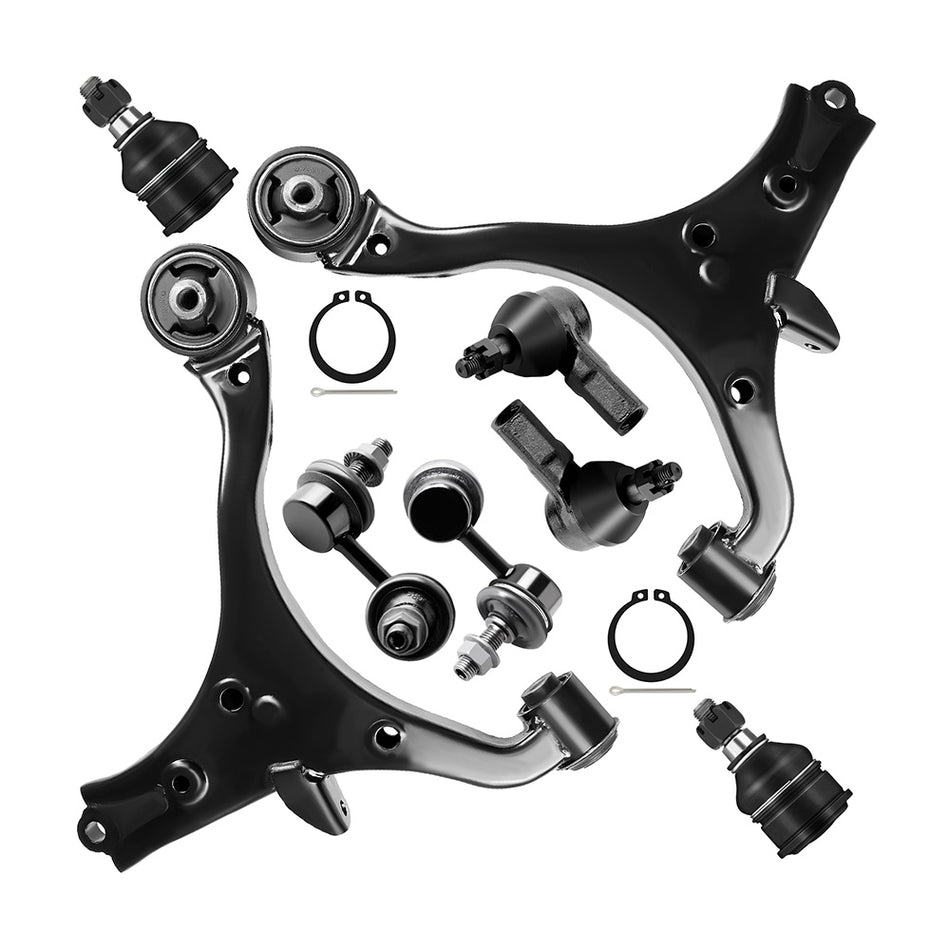 Suspension Kit For 01-05 Honda Civic Acura EL Control Arms Ball Joints Sway Bars 8Pcs