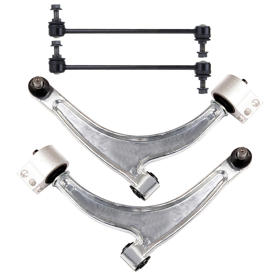 Fits 2007-2009 Saturn Aura Pair(4) Control Arm Sway Bar Link Suspension Part