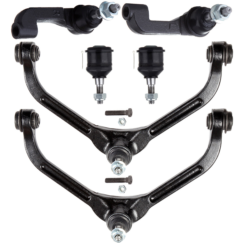 2002-2004 Jeep Liberty Front Upper Control Arms Tie Rods Ball Joints