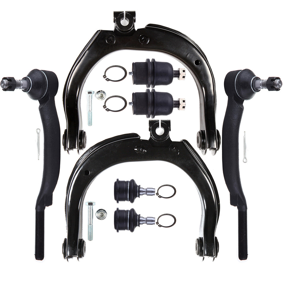 Front Upper Control Arms Ball Joints Tie Rods 04-07 Buick Rainier 02-09 GMC Envoy