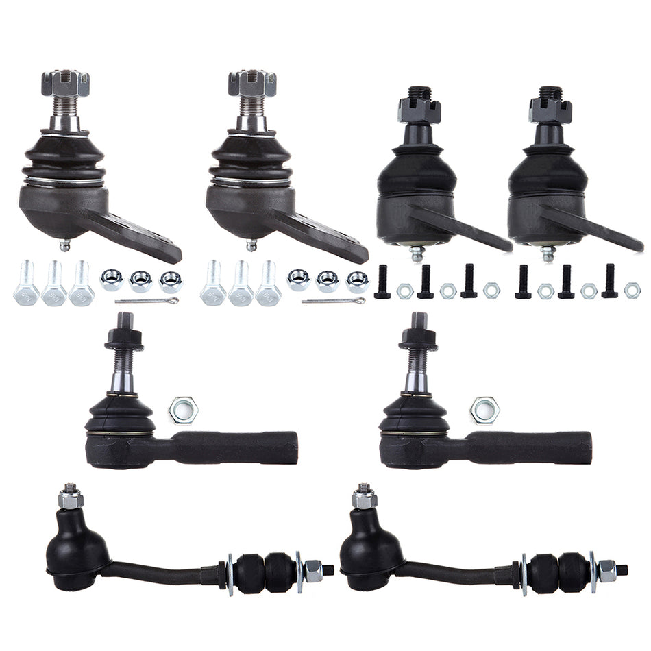 Front Tie Rods Ball Joints Sway Bars For 00-04 Dodge Dakota 00-03 Dodge Durango