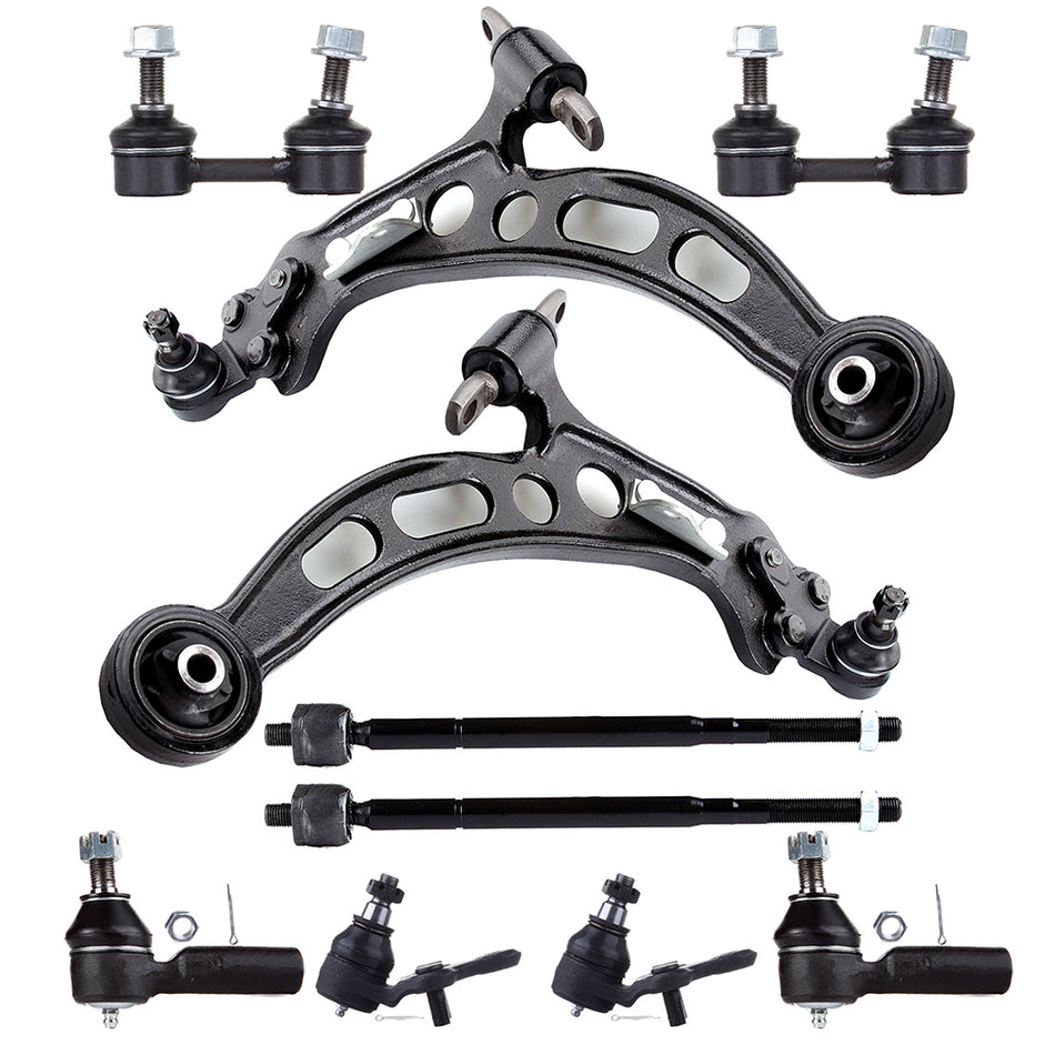 Control Arm Tie Rod Sway Bars Ball Joint For 92-96 Toyota Camry 92-95 Lexus ES300 10Pcs