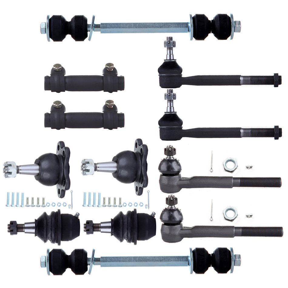 Front Tie Rod Ends Ball Joints For 96-99 Chevrolet K1500 96-00 Chevrolet K2500